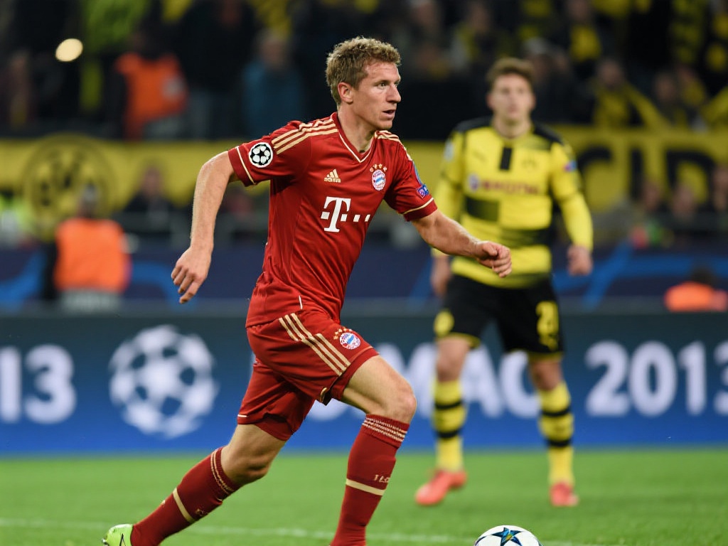 以2013年欧冠决赛为例，穆勒在对阵多特